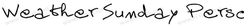 Weather Sunday Perso字体转换
